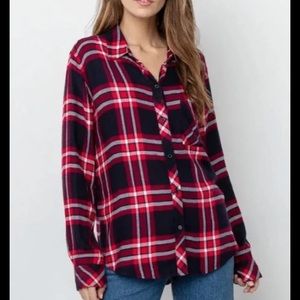 Rails Hunter Top in Twilight Cherry